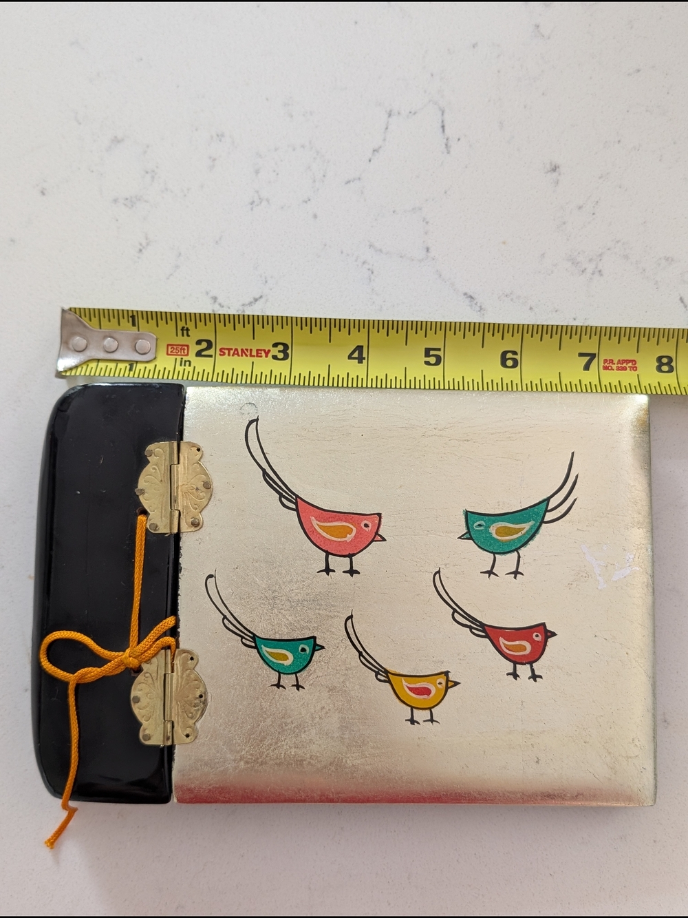 Hand-Painted Rare Vintage Lacquered Bird Album - Picture 9 of 10